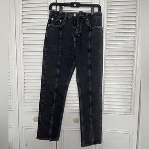 Topshop  split seam black jeans
